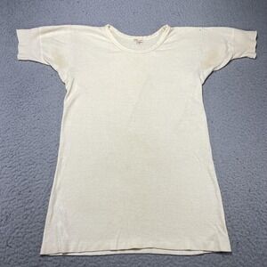 Vintage Craftsman Undershirt Mens 40 White Cotton Jersey Underwear Tee